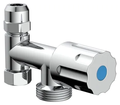 Immagine prodotto di Valvola supplementare KIRCHHOFF GA, cromo, 3/8 "IG x 3/4 "AG x 3/8 "AG x 10 mmQ con
