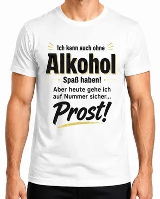 Obrázok produktu pre Tričko s nápisom "Môžem sa zabaviť aj bez alkoholu", biela farba, veľkosť M. (Alternatívne: Tričko s nápisom "Zabavím sa aj bez alkoholu", biele, veľkosť M.)