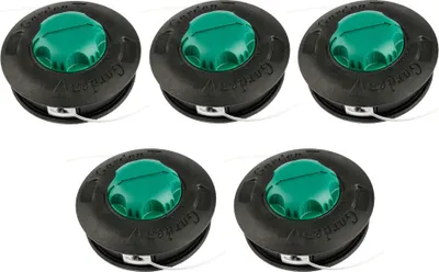 Produktbild von 5x Trade-Shop Ersatz Trimmerkopf Mähkopf Fadenkopf M10x1,25mm Linksgewinde Ersatz für Efco 63109001 63129007 / Motorsense Freischneider Rasentrimmer