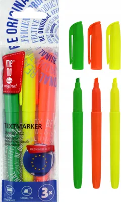 Image de Surligneurs MemoBe, marqueurs, feutres, 3 couleurs