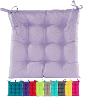 Produktbild von JACK Outdoor Stuhlkissen 38x38cm Lounge Kissen Auflage Wasserfest Sitzkissen Garten Lotus Effekt, Farbe:Flieder