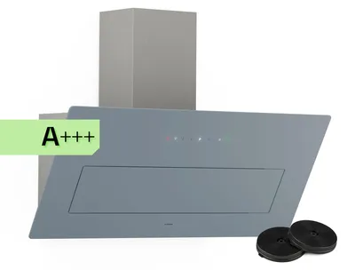 Produktbild von Klarstein SleekAir Dunstabzugshaube - 90 cm Kopffreihaube, 718 m³/h, A++ , Touch-Bedienung, LED-Beleuchtung 2700-6500 K, Duale Belüftung, Edelstahl