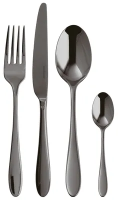 Zdjęcie produktu dla Sambonet Velvet Edelstahl/PVD 2Black Besteck 24tlg.Vh. S0196-S00595-S0037 52712K81