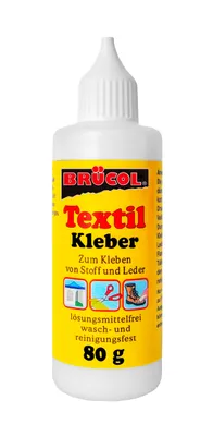 Produktbild von TEXTIL KLEBER 80ml Texilkleber Textilklebstoff Stoffkleber Lederkleber Gewebekleber Gewebeklebstoff Gewebe Stoff