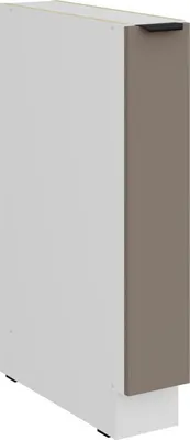 Produktbild von LUNARA Auszugsschrank – Breite 15 cm, Dunkelbeige/Weiß