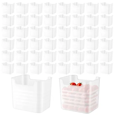 50er Set Kühlschrank-Organizer-Boxen, 10x8x9 cm, durchsichtig