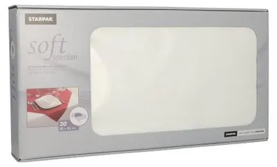 Produktbild von Mitteldecken, stoffähnlich, Vlies "soft selection" 80 cm x 80 cm weiss