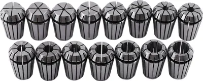 Obrázok produktu pre 15 ks sada pružinových upínacích kolies ER20 pre CNC gravírovacie stroje a frézovacie sústruhy 1?13 mm