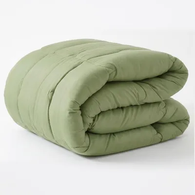 Productafbeelding van CASABEL Zeer Warm Winterdekbed, 700 g/m², 240x260cm, Diamantstiksel, Zeer Comfortabel, 2 Personen, Saliegroen en Khaki