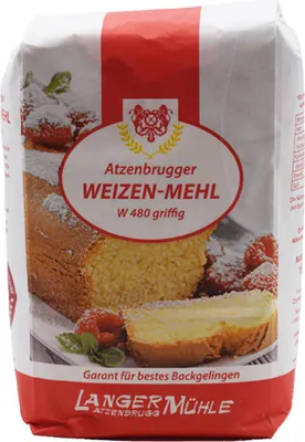 Produktbild von Weizen Mehl W 480 griffig 1kg
