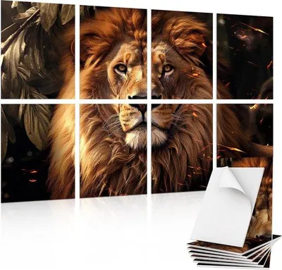 Obrázek produktu pro Ibenzoa® Akustické panely na stěnu – sada 8 kusů, celková velikost 120×80 cm (8×40×30 cm), 100% polyester, tloušťka 0,9 cm, samolepicí pro lepší akustiku