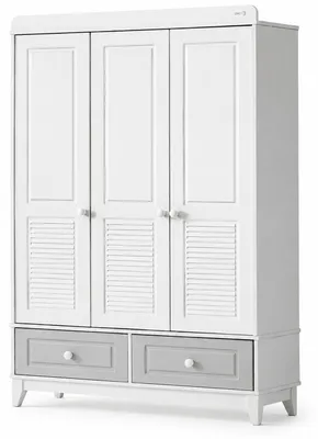 Produktbild von Moderner Kinderkleiderschrank mit Stauraum und schlichten Akzenten
