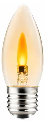 Image de Ampoule LED filament Bougie 1W E27 claire Lumière vacillante Feu