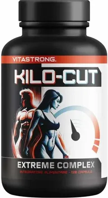 Produktbild von Kilo-Cut Vitastrong Vegan, Starker Diät-Supplement mit Glucomannan, Garcinia, L-Carnitin, Matcha-Pulver, Cholin, Feigenkaktus und Chrom, Gluten-Frei Starkes Supplement, Neue Keto-Lösung der Generation