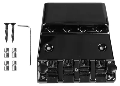 Produktbild von Gitarrenbrücke 4-saitiges Metall-Saitenhalter Instrumentenzubehör für E-Gitarren und Bässe GA1029