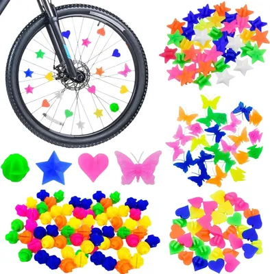 Productafbeelding van Spaakdecoratie kinderfiets - 120 stuks - 4 stijlen