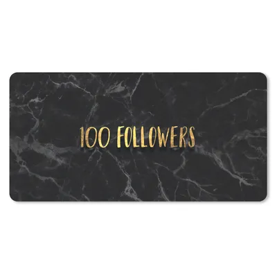 Produktbild von MuchoWow® Mauspad Mousepad Soziale Medien - Instagram - Gold - Marmor 60x30 cm - Mousepads - Maus Mat - Pad - Mausunterlage - Nachhaltig