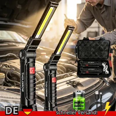 Produktbild von COB LED Arbeitsleuchte Dimmbar USB Taschenlampe Inspektion