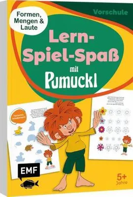 Obrázok produktu pre Lern-Spiel-Spaß mit Pumuckl - Mein Vorschulblock: Formen, Mengen und Laute