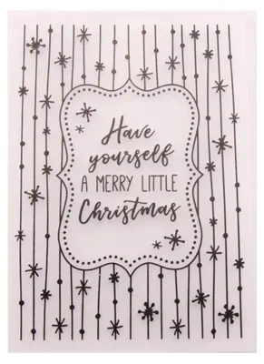Prägemappe Weihnachten, 12,8x18 cm, für Karten & Scrapbooking