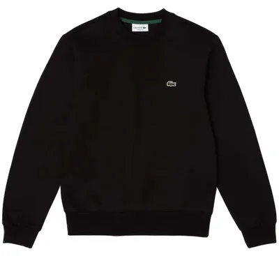 Produktbild von Lacoste Herren Sport Bio Baumwolle Fleece Crew Pullover - SH9608, Farbe:Schwarz, Textil:XS