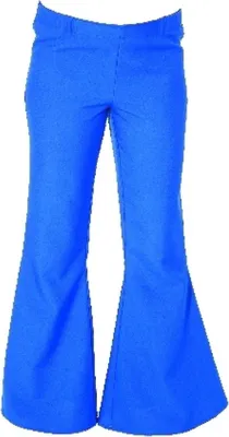 Produktbild von O9130-44 Damen Schlaghose blau Discohose Gr.44