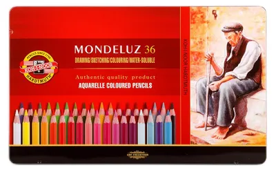 Produktbild von Aquarell- Buntstifte  36er Set im Metalletui