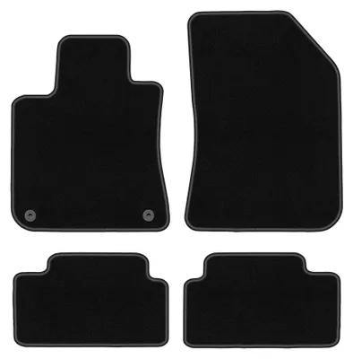 Immagine prodotto di Tappetini in moquette per Peugeot 308 II 2013- (hatchback) – set 4 pezzi, neri, su misura – Wielganizator BASIC