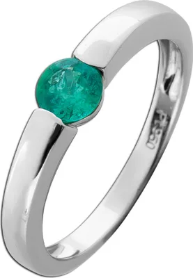 Produktbild von Smaragd Ring Platin 950 grüner Natur Edelstein 0.55ct 18