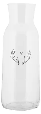 Produktbild von Clayre & Eef Karaffe 1000 ml Transparant Glas Geweih