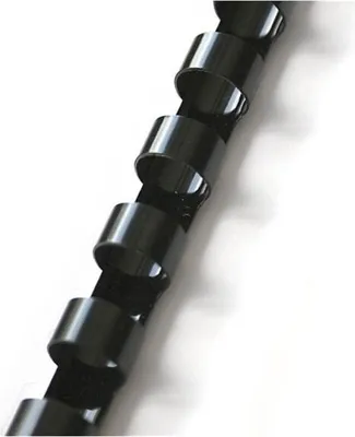 Zdjęcie produktu dla Plastikowe grzbiety - 8 mm, czarne, 100 szt