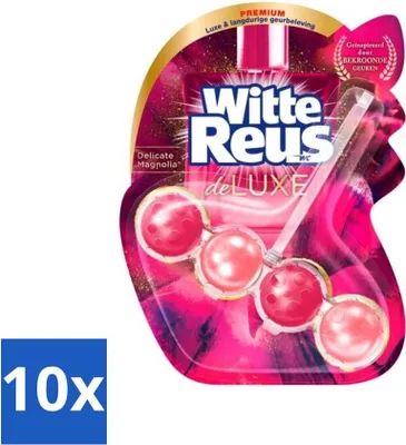 Produktbild von Witte Reus - DeLuxe Toilettenblock - Zarte Magnolie - 1 Toilettenblock - Vorteilspack - 10 Stücke