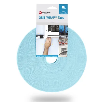 Produktbild von VELCRO® One Wrap® Band 20 mm breit, türkis, 25 m
