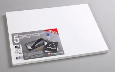 Obrázek produktu pro Clairefontaine 193667C Pěnová deska Clairefontaine, 297 x 420 mm (A3), 3 mm, bílá