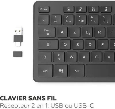 Obrázek produktu pro Bezdrátová klávesnice MOBILITY LAB Premium AZERTY Black