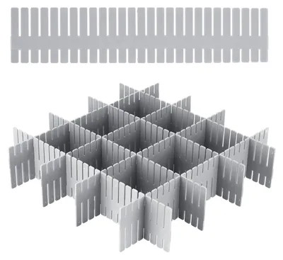 Aufbewahrungsregal-Set, 24 Boxen, verstellbar, grau