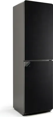 Produktbild von Farbe: Schwarz – Magnetische Kühlschrank Abdeckung – Dekorfolie magnetisch Küche – Kühlschrank Magnet Deko – selbstklebende Magnettafel – Magnetfolie für Kühlschranktür – 60x205 cm