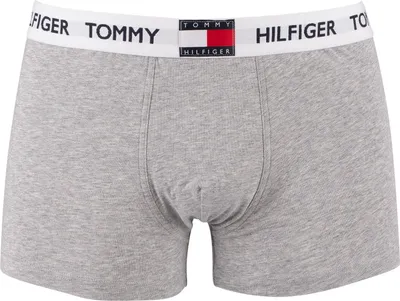 Produktbild von Tommy Hilfiger Tommy 85 trunk (1-pack), heren boxer normale lengte, grijs melange