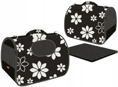 Immagine prodotto di ZOLUX Nomad Flower L – Borsa trasportino per cani e gatti – 50 x 25 x 33 cm
