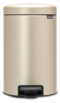 Zdjęcie produktu dla Brabantia 304446, 12 l, Okrągły, Szampański, Pedał, 25,1 cm, 251 mm