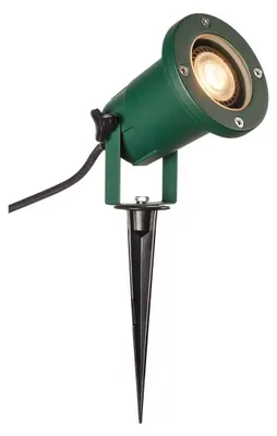 Obrázok produktu pre SLV 1001965 BIG NAUTILUS QPAR51 Vonkajšie zemné svetlo s hrotom zelené IP65 max. 11W