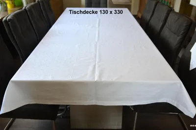 Produktbild von Tischwäsche Tischdecke 130 x 330 cm weiß Floral