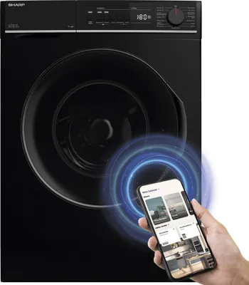 Produktbild von Sharp ES-PRO814BA-DE Waschmaschine 8kg AllergySmart Dampf App Steuerbar