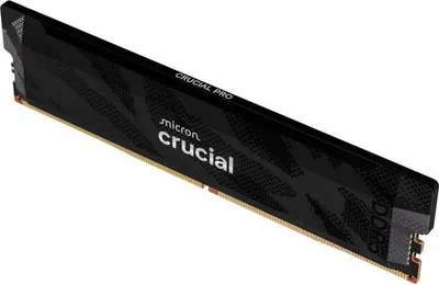 Obrázok produktu pre Pamäť Crucial Pro OC pre hráčov, 16 GB DDR5-6400, UDIMM CL32, čierny chladič, kompatibilná s Intel Core Ultra séria 2 a Ryzen séria 9000