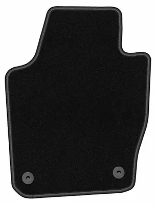 Produktbild von Fahrermatte Velours für Skoda Fabia III 2014- (Schrägheck/Kombi) – 1-tlg, Schwarz, passgenau – Wielganizator BASIC