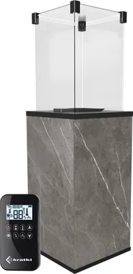 Obrázek produktu pro Plynový ohřívač PATIO MINI sklo / slinutý křemen / NATURALI PIETRA GREY automatika