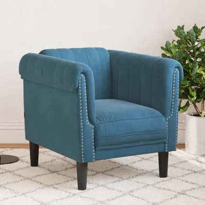 Produktbild von Design Sessel Blau Samt, Schlafsofas 2024 Neu