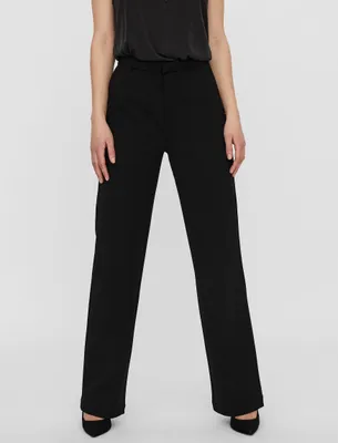 Produktbild von Elegante Stretch Stoffhose Legere Culotte Pants | M / 34L