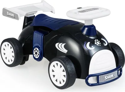 Obrázek produktu pro Dětské odrážedlo s hudbou a úložným prostorem - Shark Design