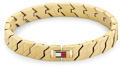 Produktbild von Designer-Herrenarmband aus vergoldetem Stahl Lars 2790620